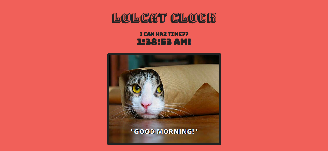 LOL Cat Clock project